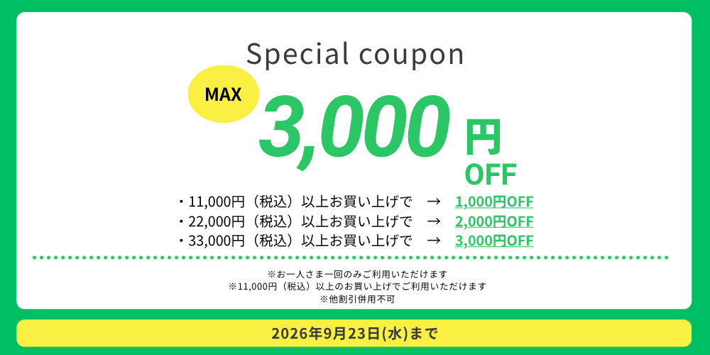 MAX3000円CP